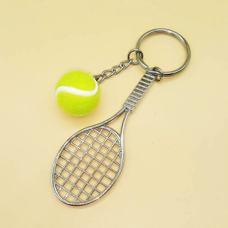 COSTOYFUN Mini Cute Soccer Keychain Bowling Tennis Baseball Keychain for Men Women Boys Girls Gift - Image 4